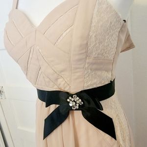 Floor length evening gown.